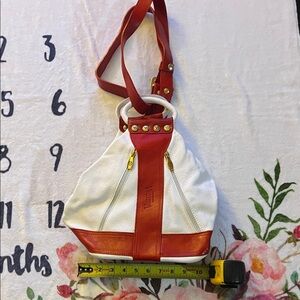 Valentina Red and White Women's Backpack